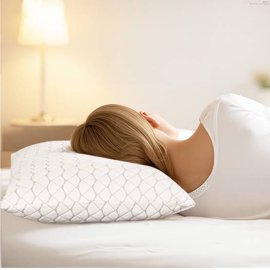 VEVOR Oreiller Mousse à Mémoire de Forme 74 x 48 cm avec Housse Fibre Naturelle - Image 8