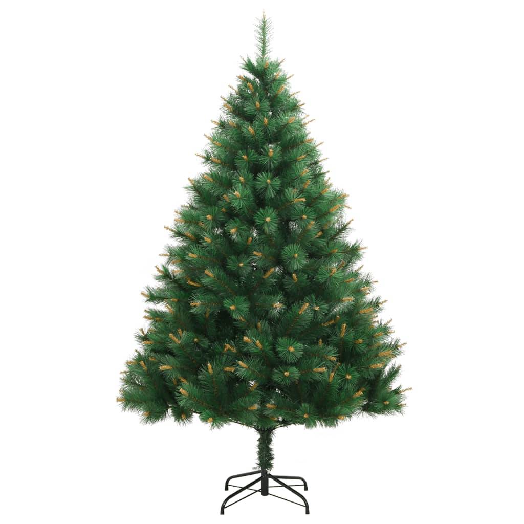 ComfortXL - Sapin de Noël artificiel articulé PVC deux tons grande taille fêtes Vert 210 cm – ComfortXL Outdoor Living - Image 2