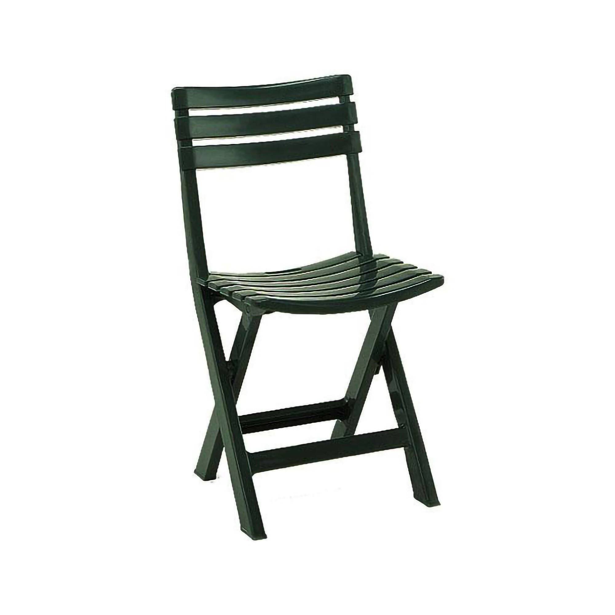 Dmora - Chaise d'extérieur Terni, Siège de jardin pliant, Chaise pour table à manger, Fauteuil d'extérieur, 100% Made in Italy, 44x41h78 cm, Vert - Dmora - Imagen 1
