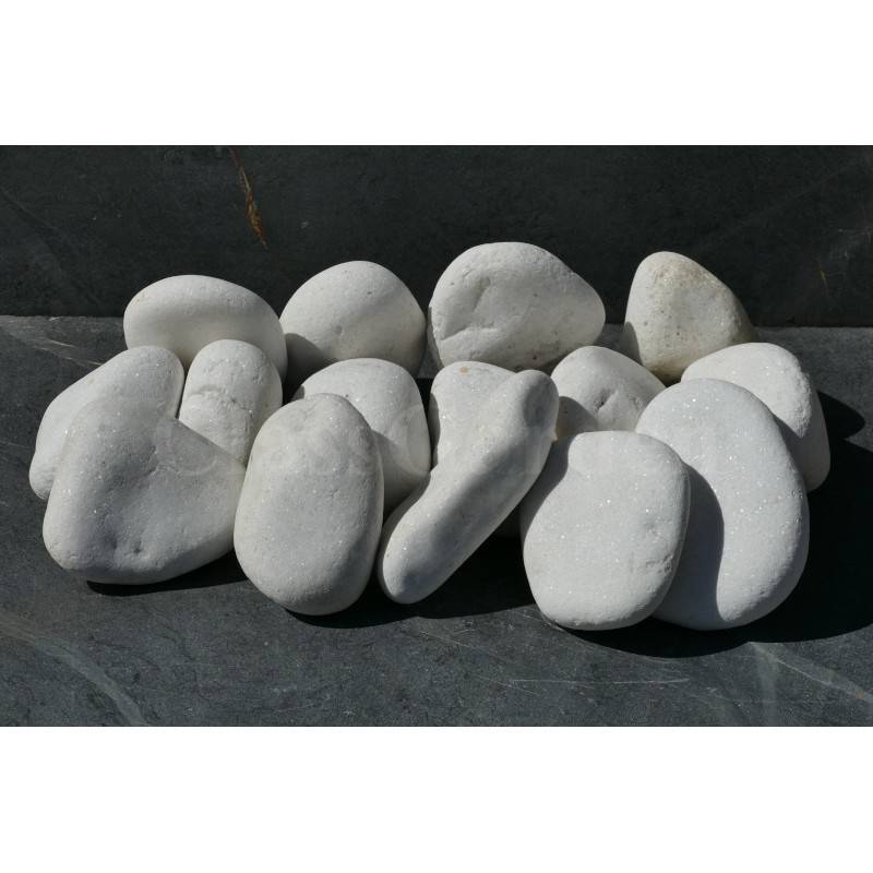 Gros Galet BLANC 100-200 - pack 15 Galet - Image 1