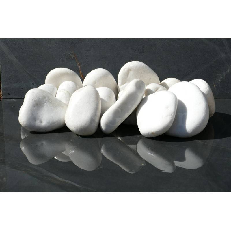 Gros Galet BLANC 100-200 - pack 15 Galet - Image 9