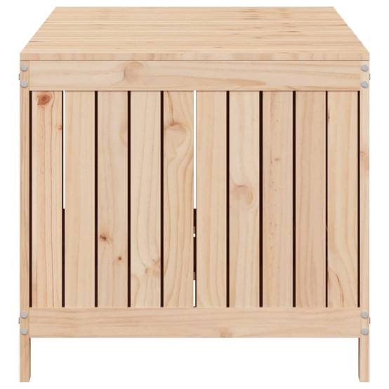 Très Grand Coffre de Rangement Bois de Pin Non Traité avec Couvercle à Vérin pour Jardin 147 cm – ComfortXL Outdoor Living - Image 7