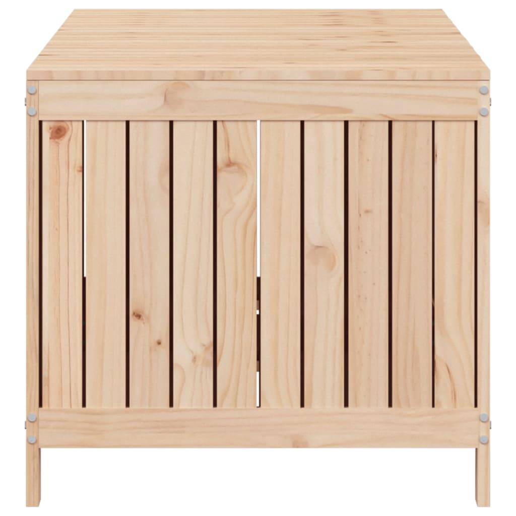 Très Grand Coffre de Rangement Bois de Pin Non Traité avec Couvercle à Vérin pour Jardin 147 cm – ComfortXL Outdoor Living - Image 7
