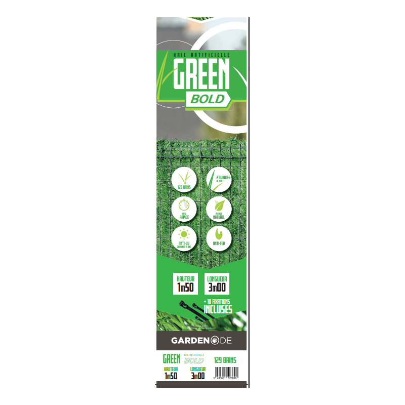 Decoweb - Haie artificielle 129 brins - 1,5 m x 3 m - Decoweb - Imagen 8