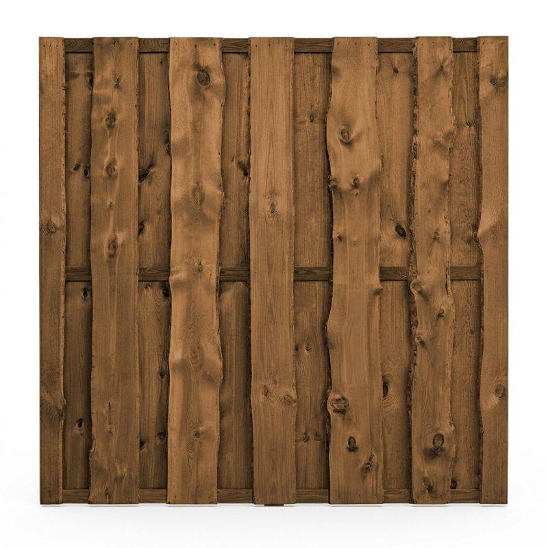 ART-GARDEN - Panneau claustra occultant bois foncé 180 x 180 cm - Image 1
