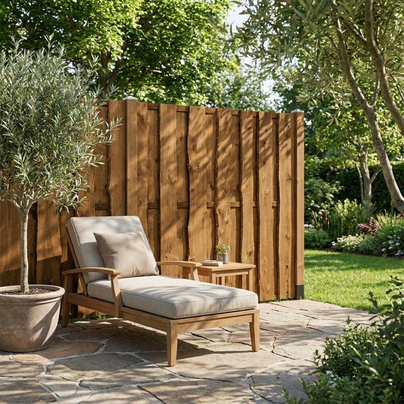 ART-GARDEN - Panneau claustra occultant bois foncé 180 x 180 cm - Image 2