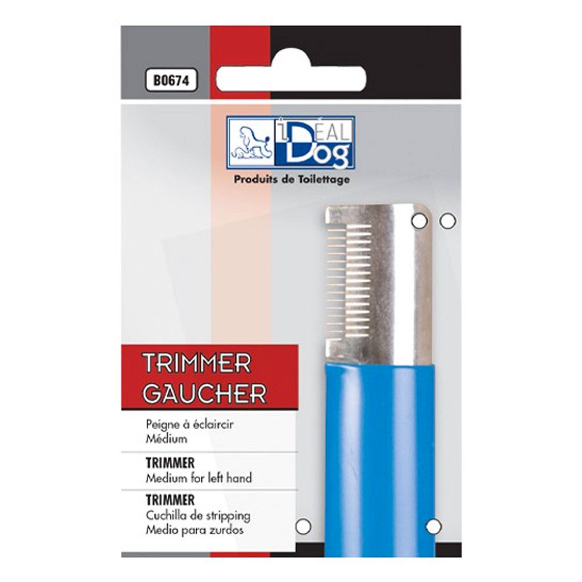 Trimmer IdealDog Gaucher Moyen 14 Dents : Bleu IDEALDOG
