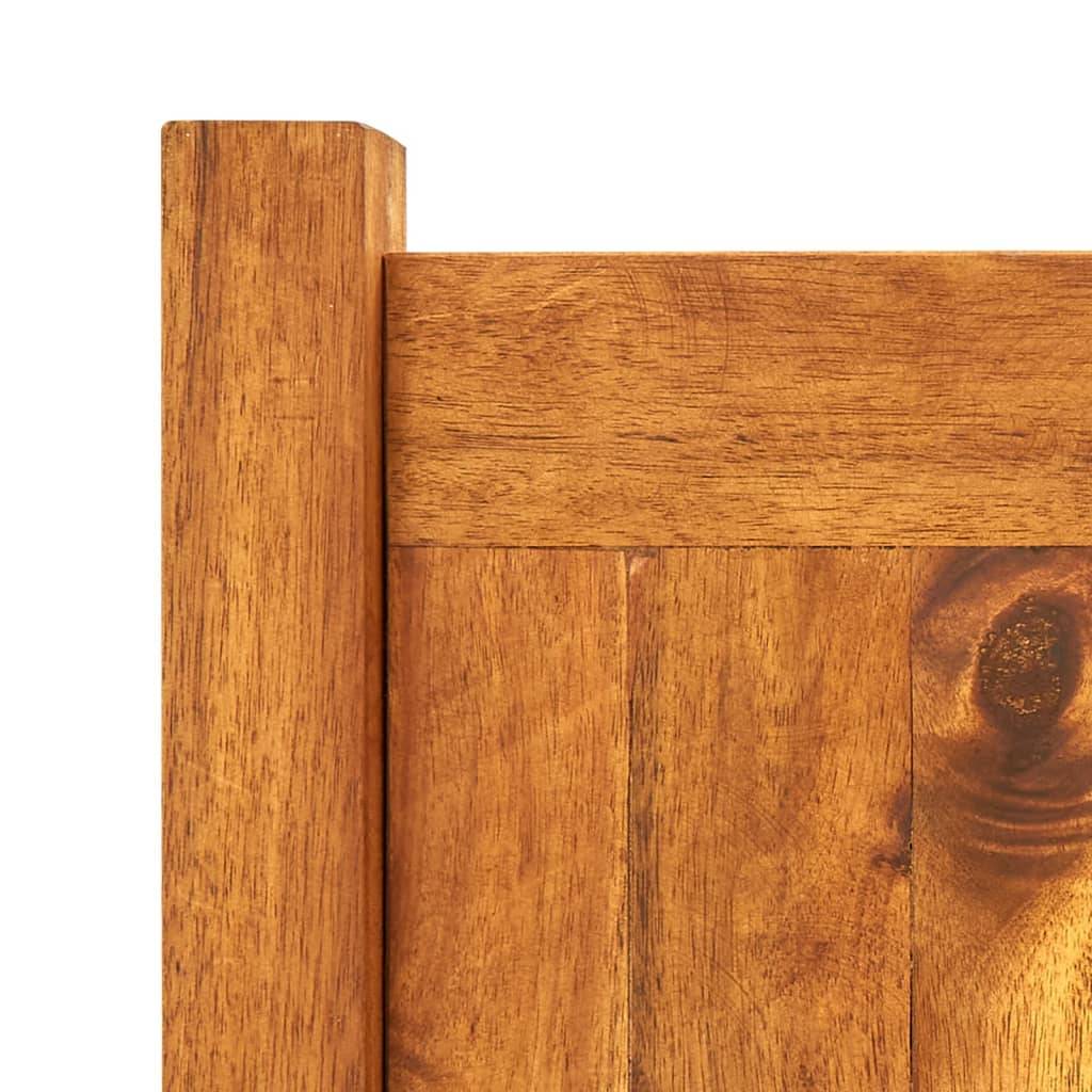 Helloshop26 - Jardinière lit surélevé plantes fleurs jardin 100 x 30 x 25 cm bois d'acacia - Imagen 4