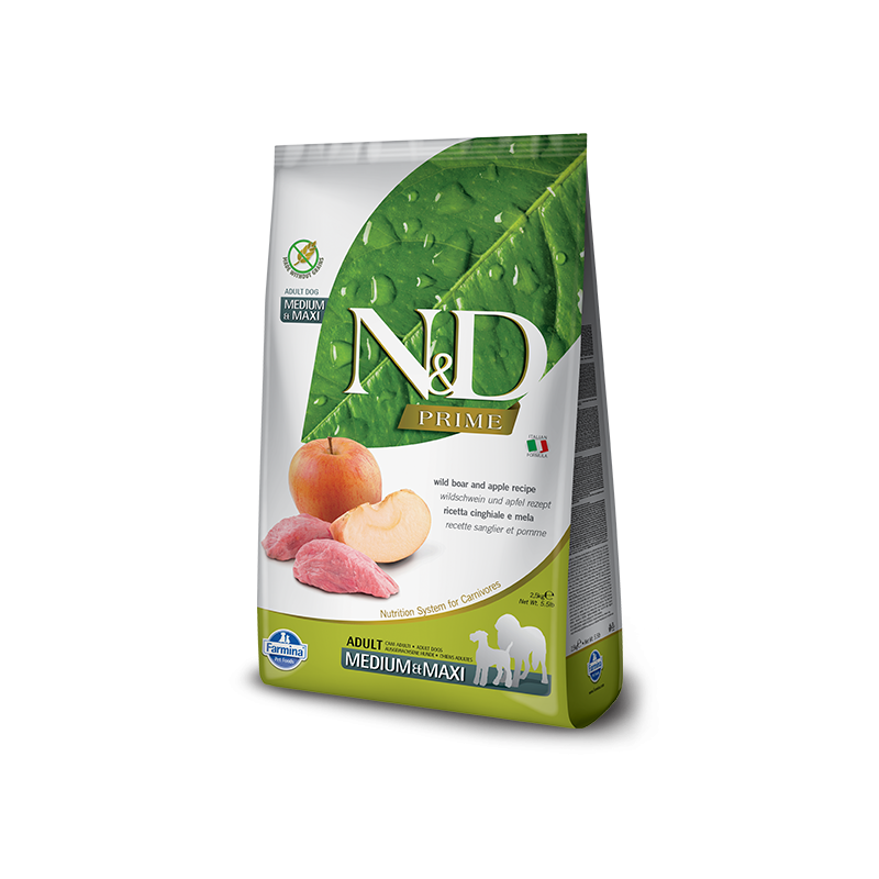 Croquettes chien - N&D - Prime Sanglier - Medium / Maxi - Farmina 12 kg
