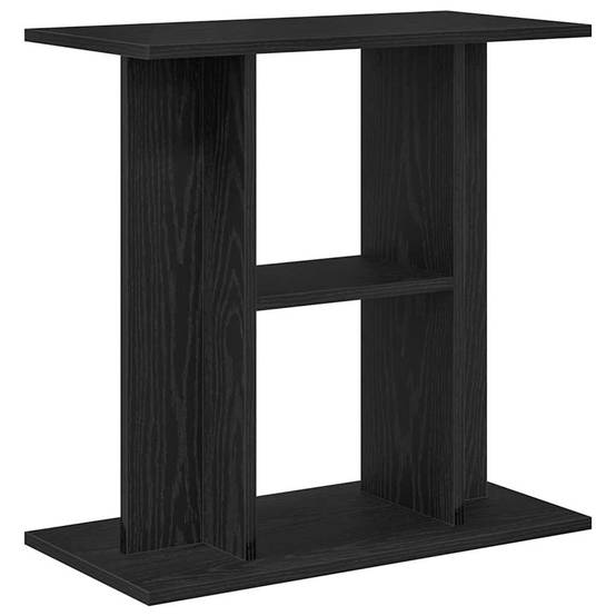 Support d'aquarium compact Chêne Noir avec 3 Niveaux de Rangement 60x30x60 cm - ComfortXL Outdoor Living - Image 7
