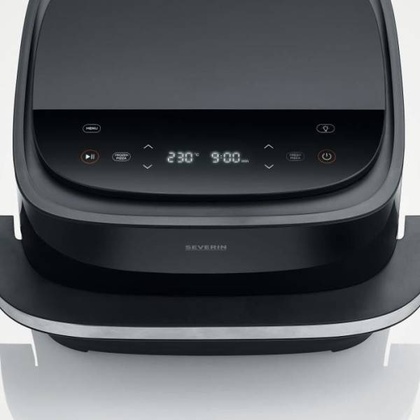 Severin - Friteuse Electrique Four a pizza /  a air chaud - SEVERIN - FR2464 - 2100 W - 4 L - Thermostat réglable - 10 programmes - Noir - Image 2