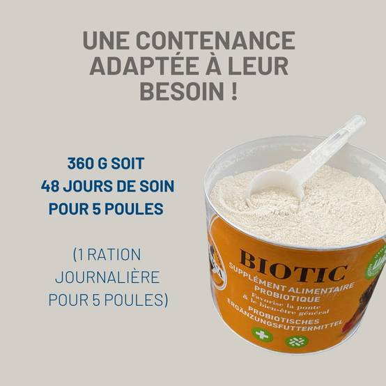 Chick'a - Supplément alimentaire à base de probiotiques pour volailles CHICK'A 360g - Imagen 3