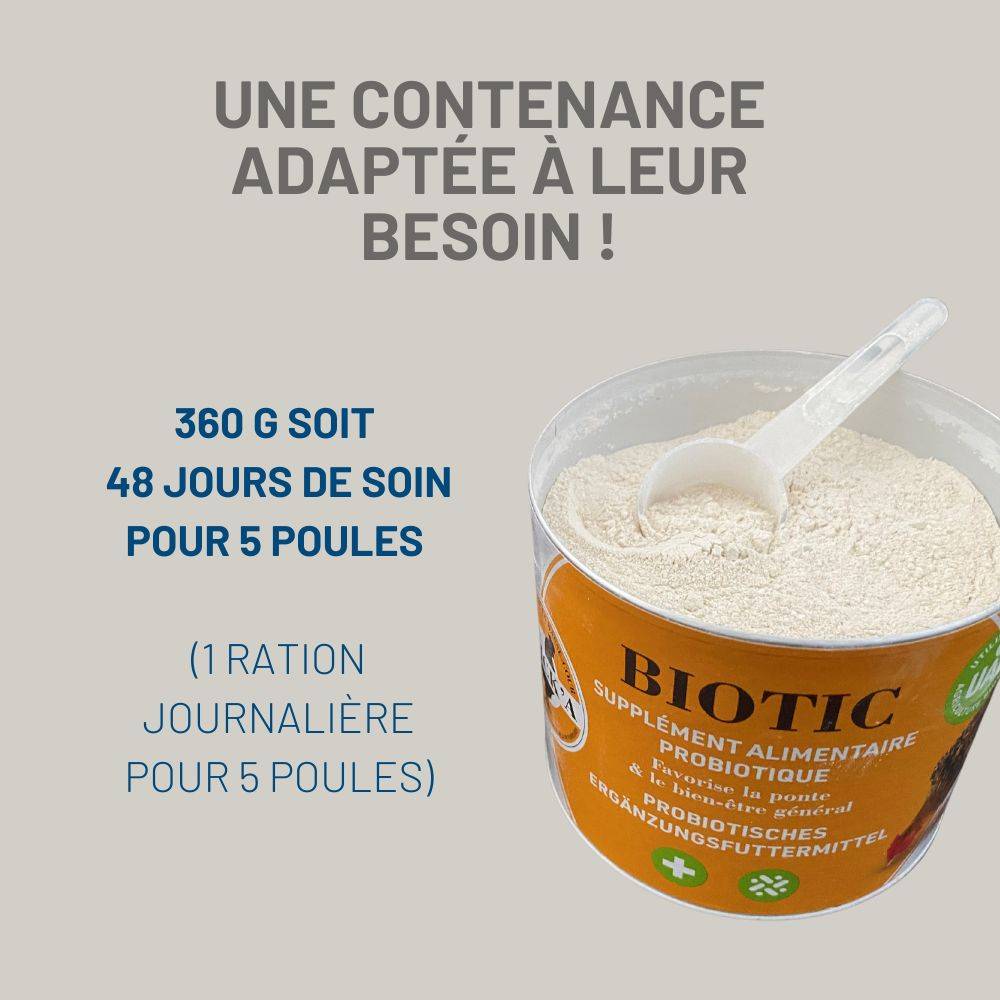 Chick'a - Supplément alimentaire à base de probiotiques pour volailles CHICK'A 360g - Imagen 3