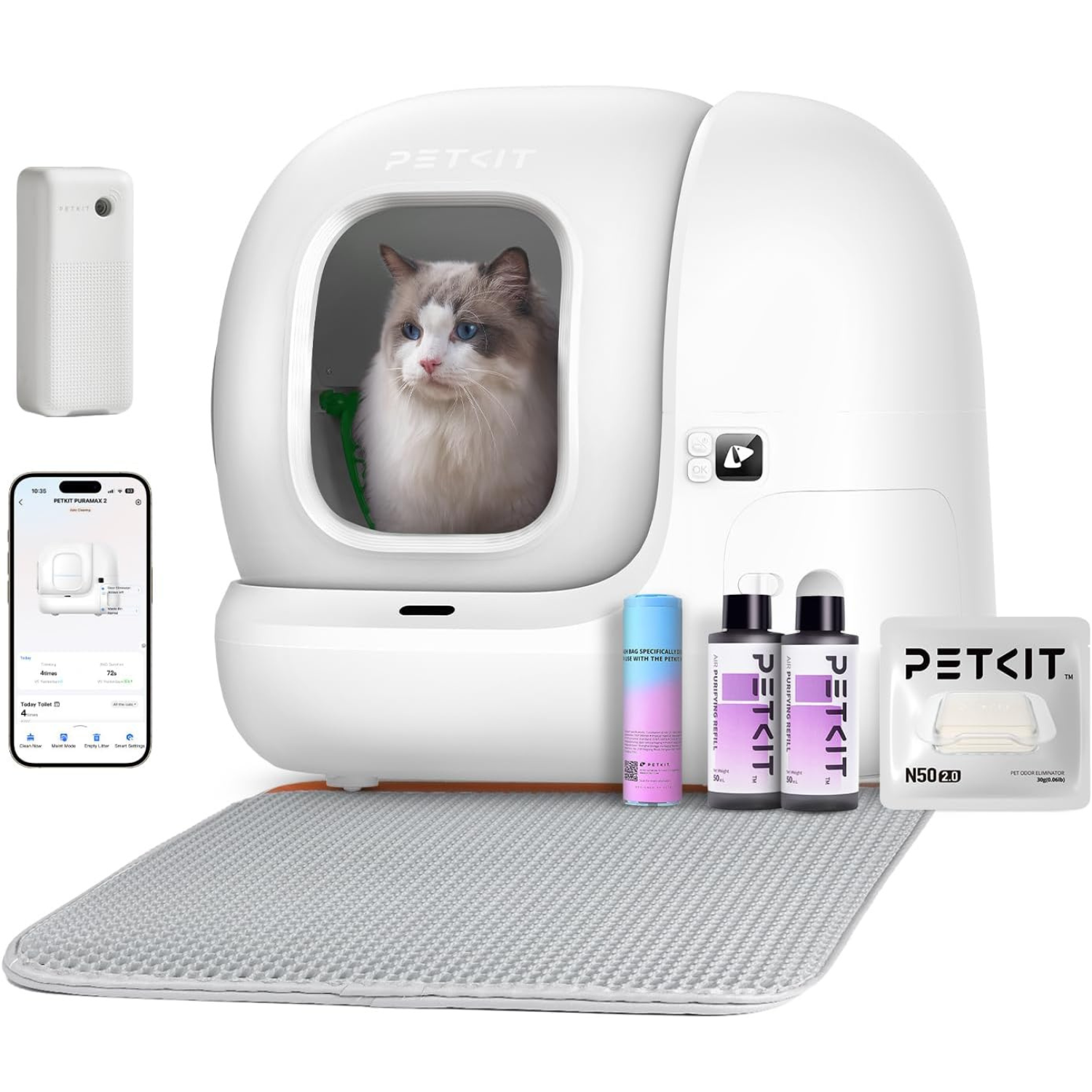 Petkit - Litière autonettoyante connectée PURAMAX 2 grande capacité – Petkit