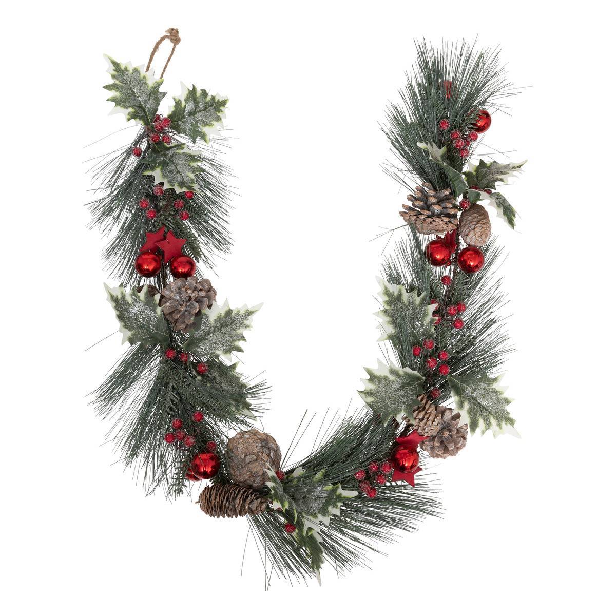 Atmosphera - Guirlande Nature bois branches 1,5m rouge - Atmosphera Créateur d'intérieur - Imagen 1