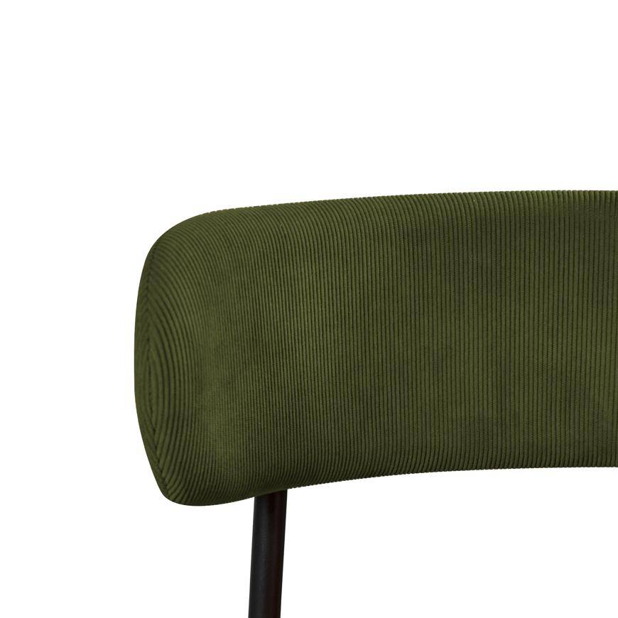 Sicaan Lot de 2 Chaises modernes IRIS velours côtelé kaki - Image 7