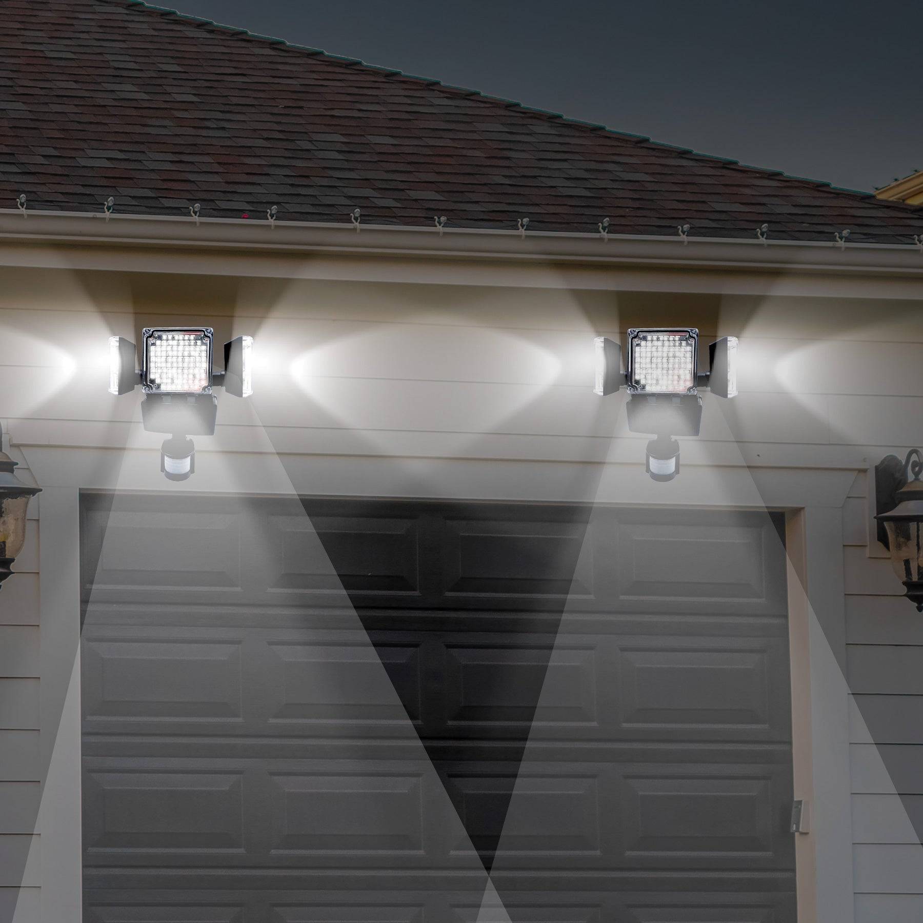 Lumisky - Projecteur solaire avec détecteur BLACKBURN Noir Plastique 12W - Imagen 7