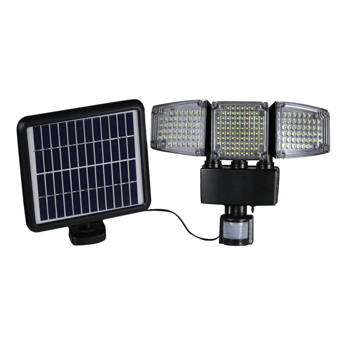 Lumisky - Projecteur solaire avec détecteur BLACKBURN Noir Plastique 12W - Imagen 1