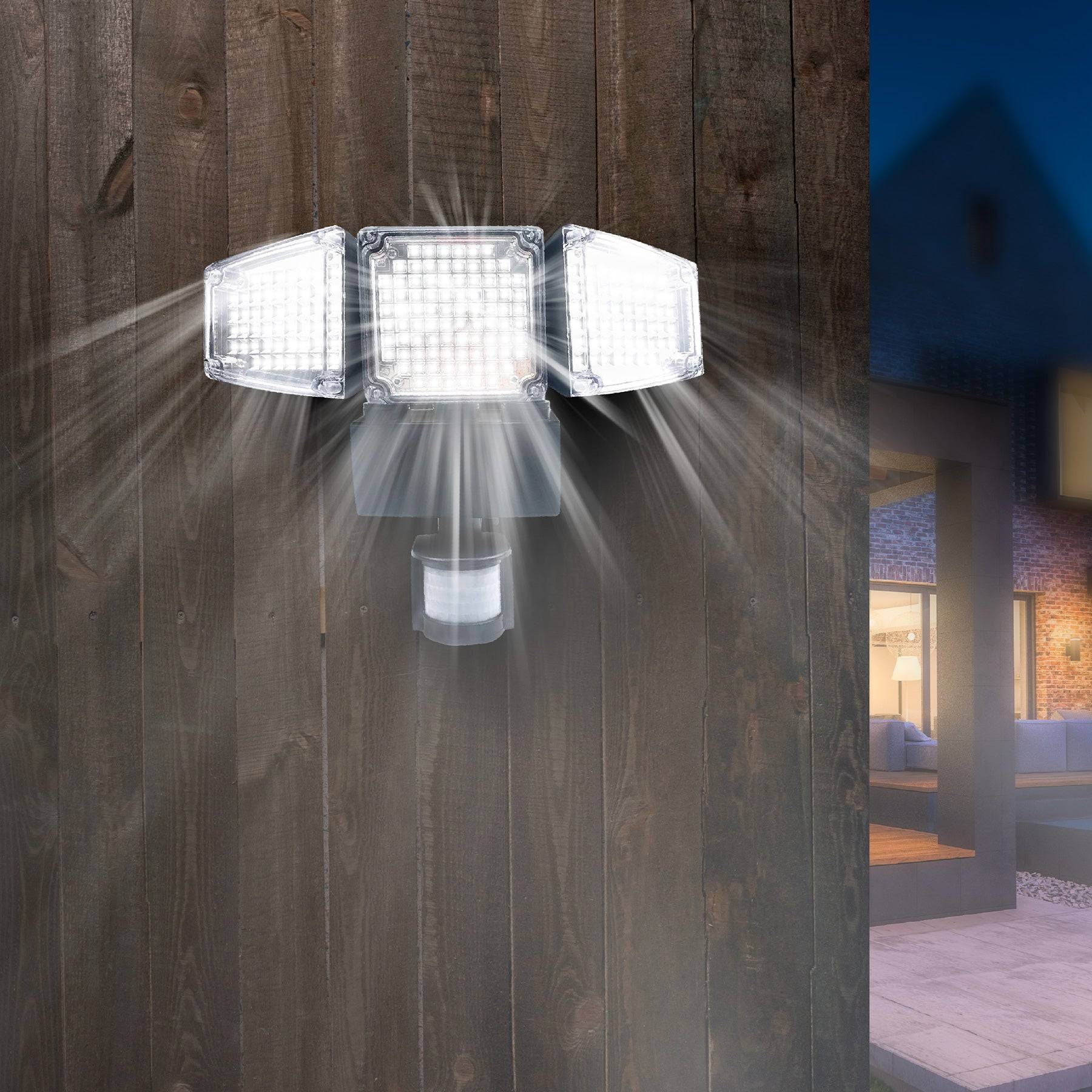 Lumisky - Projecteur solaire avec détecteur BLACKBURN Noir Plastique 12W - Imagen 3