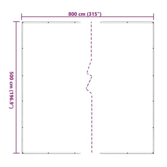 ComfortXL - Bâche protection plantes jardin extérieur PE translucide imperméable 5x8m - ComfortXL Outdoor Living - Image 8