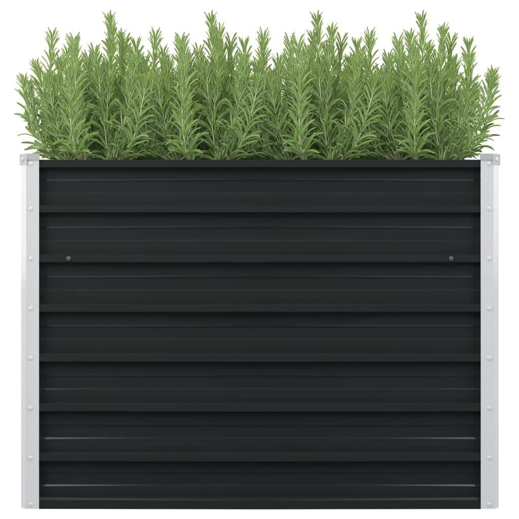 Vidaxl - Jardinière surélevée Anthracite 100x100x77 cm Acier galvanisé vidaXL 45725 - Image 1