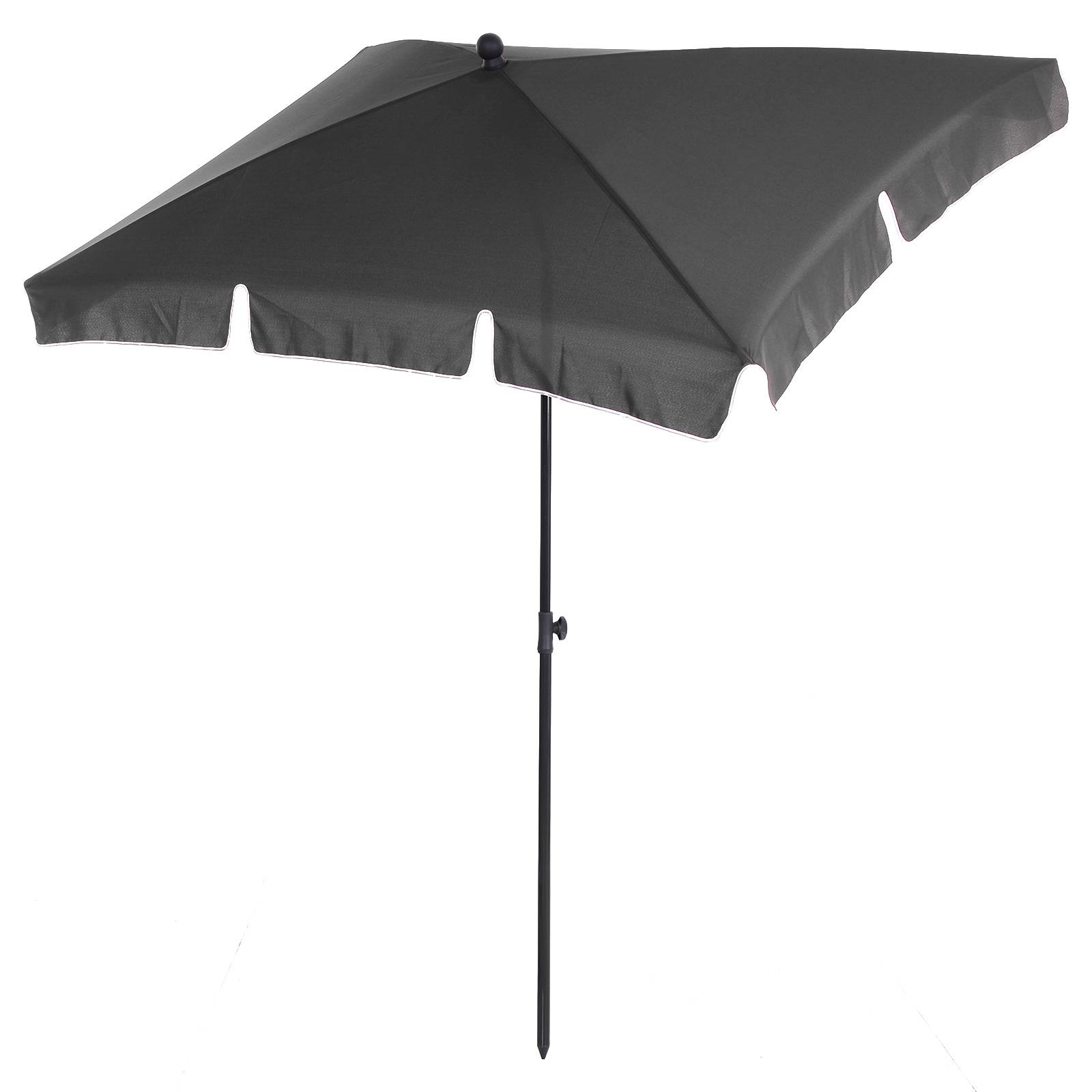 ComfortXL - Parasol rectangulaire inclinable aluminium polyester balcon protection 198cm gris - ComfortXL Outdoor Living - Image 8