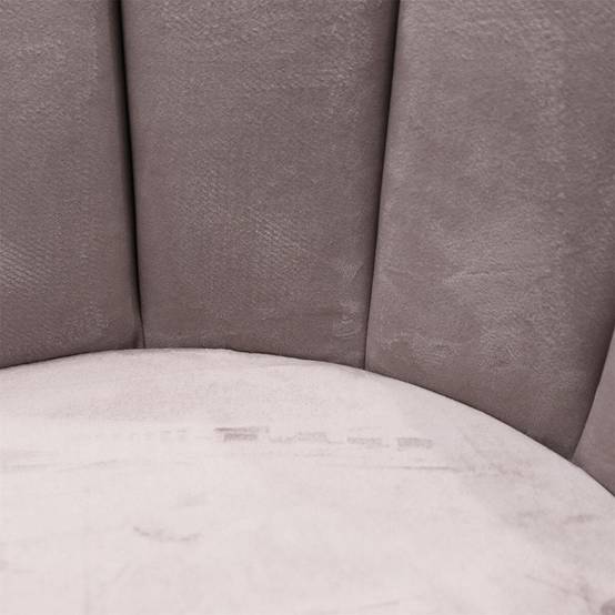 ALTOBUY - Lot de 6 Chaises Velours Gris - CHARLOTTE - Image 4