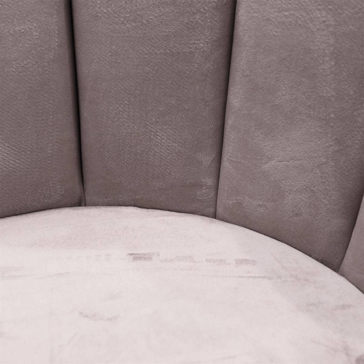 ALTOBUY - Lot de 6 Chaises Velours Gris - CHARLOTTE - Image 4