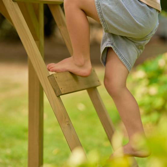 Maisonnette modulable sur pilotis avec balcon et glissière PERCE-NEIGE en bois FSC® - Image 9