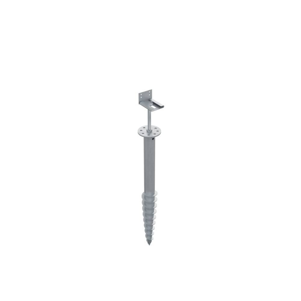 Vis de Fondation SPIRAL - Pour Terrasse - Hauteur : 80cm - Support en L inclus - Fixation Sans Beton - Imagen 2