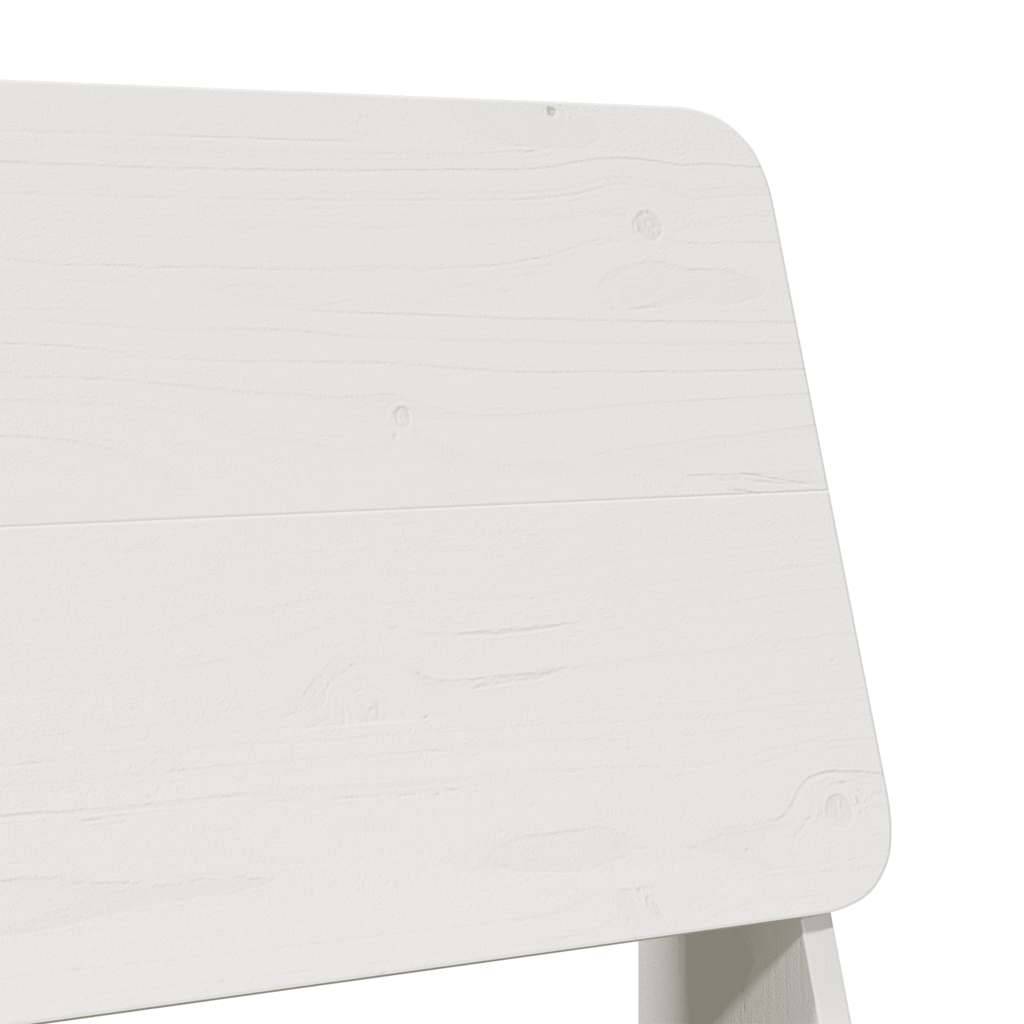 Lot de 2 Chaises de jardin - Chaises d'extérieur - Fauteuils de jardin blanc 60x64x70,5 cm bois massif pin - Image 8