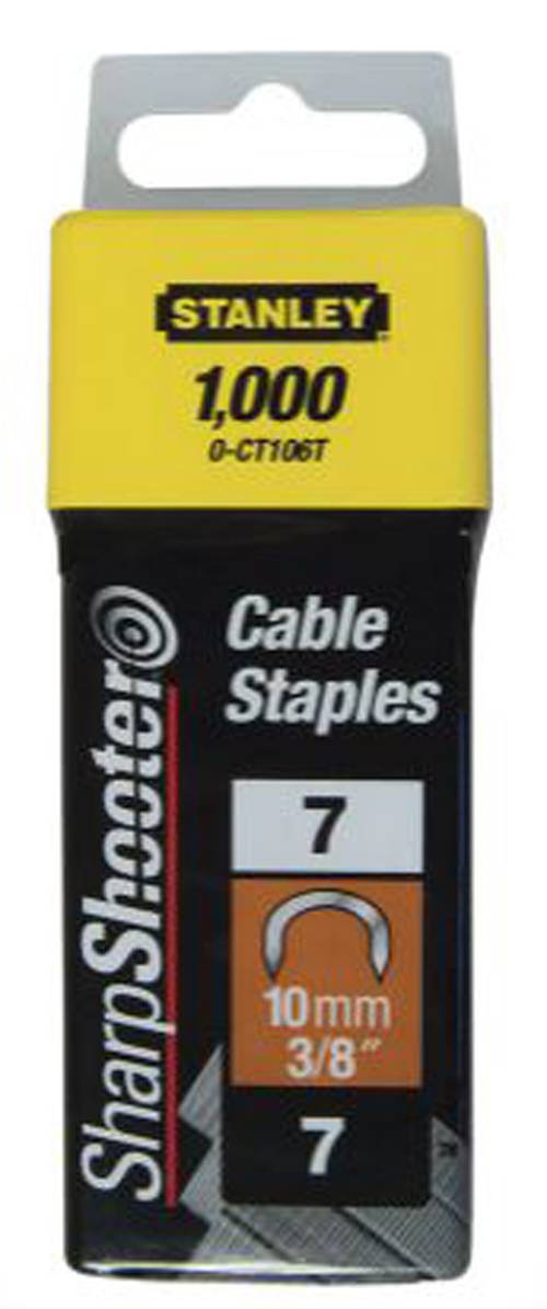 stanley - Agrafes cavaliers 14mm type 7 boîte de 1000 - STANLEY - 1-CT109T - Image 1