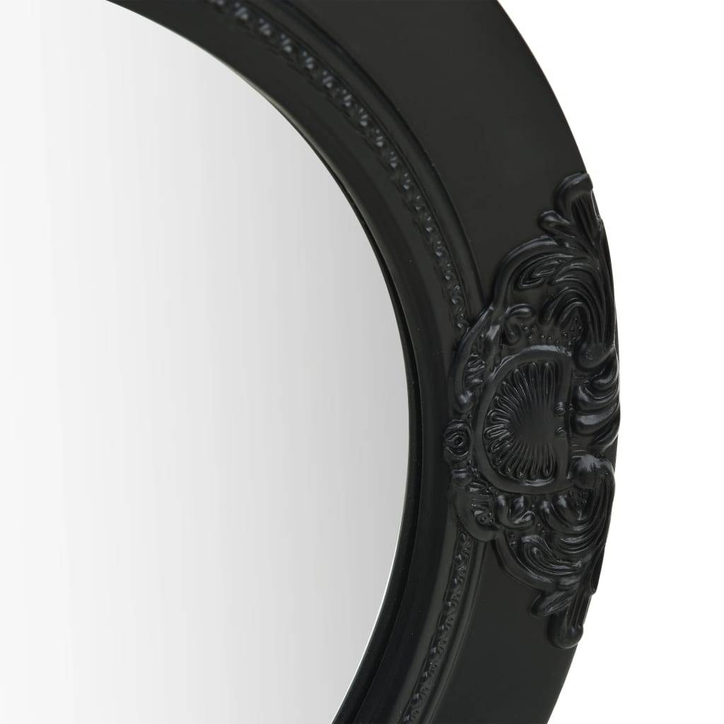 Maison Chic - Miroir mural - Miroir décoratif style baroque 50 cm noir - Image 3