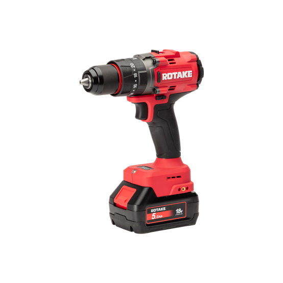Autre - Perceuse visseuse à percussion 18V 120Nm avec 2 Batteries 18V 5Ah, Chargeur, Coffret - ROTAKE - D2H-50D - Image 3