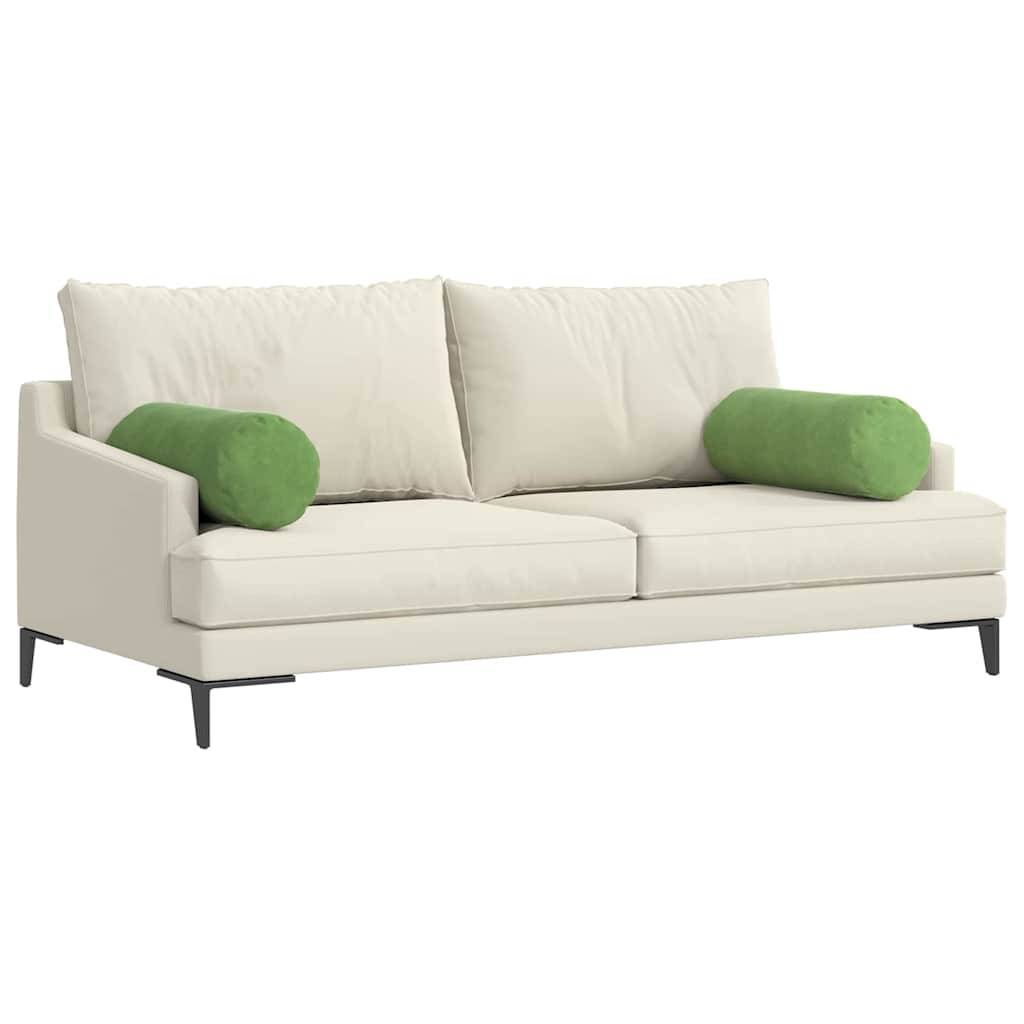 ComfortXL - Lot de 2 Traversins Déco Velours Côtelé Confortable Housse Amovible pour Salon Vert Clair 25x70 cm – ComfortXL Outdoor Living - Image 3