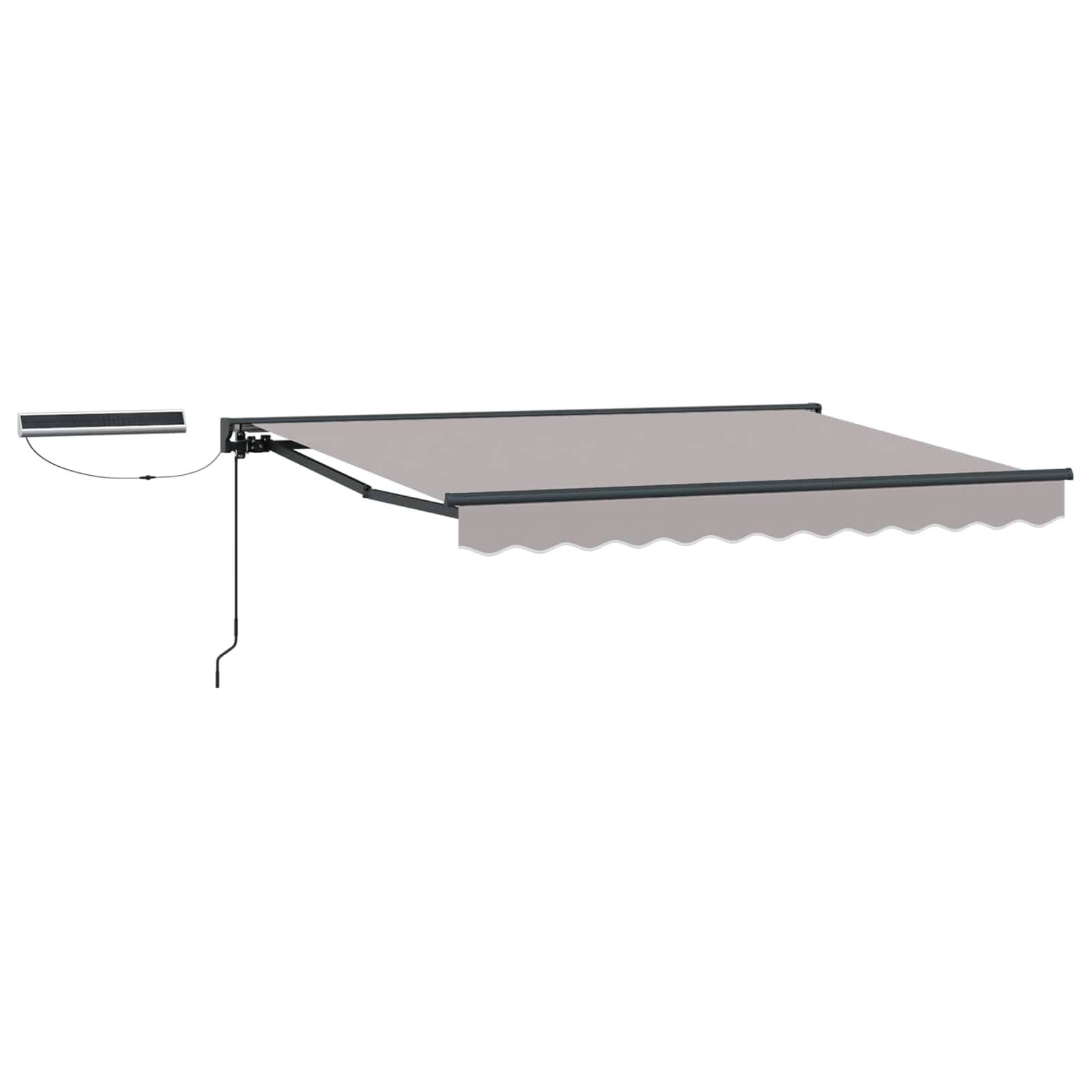 ComfortXL - Store banne électrique alu terrasse jardin protection UV 3x2,5m gris clair anthracite - ComfortXL Outdoor Living - Image 2
