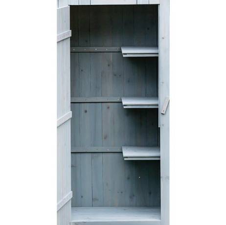 Armoire de rangement en bois bleue ou blanche - 0,28 m², Couleur Blanc - Imagen 4
