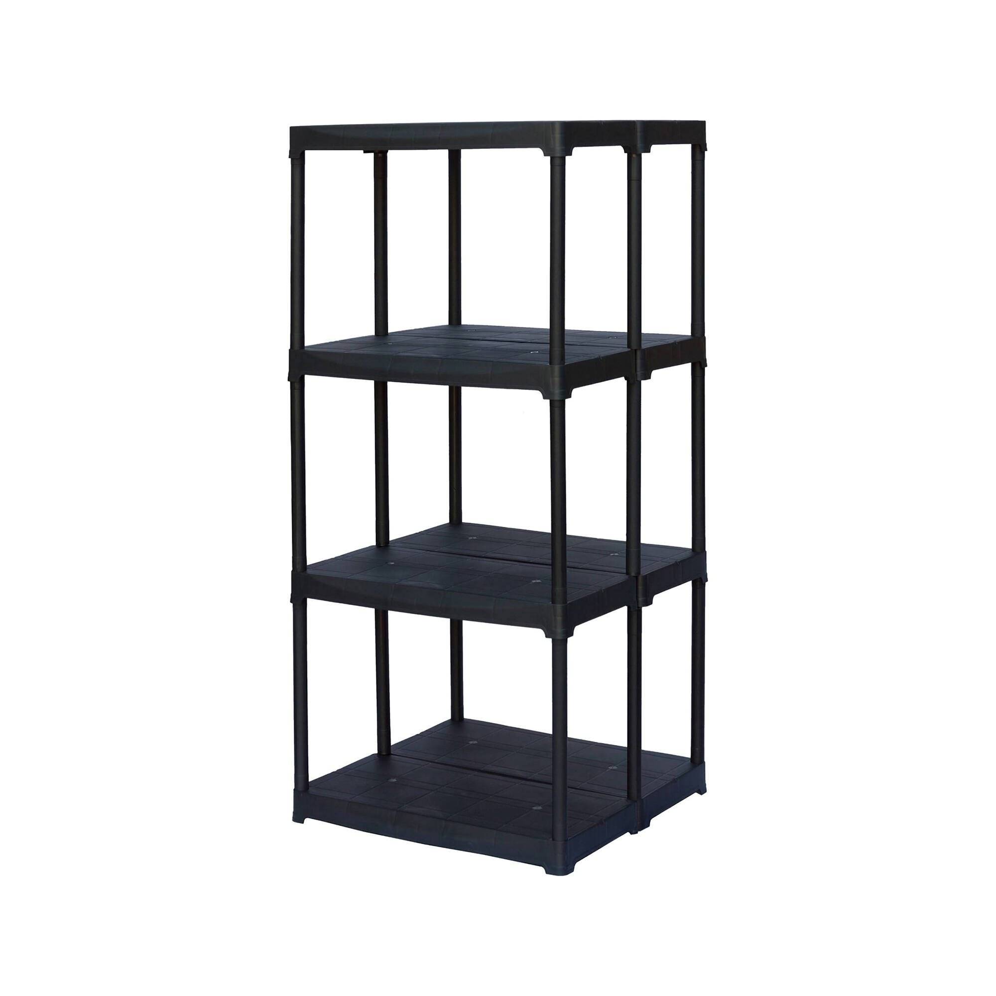 Dmora - Armoire d'extérieur Ostenda, Étagère extérieure, Armoire de balcon polyvalente, Armoire d'extérieur, Anthracite, 60x59h133 cm - Dmora - Imagen 1