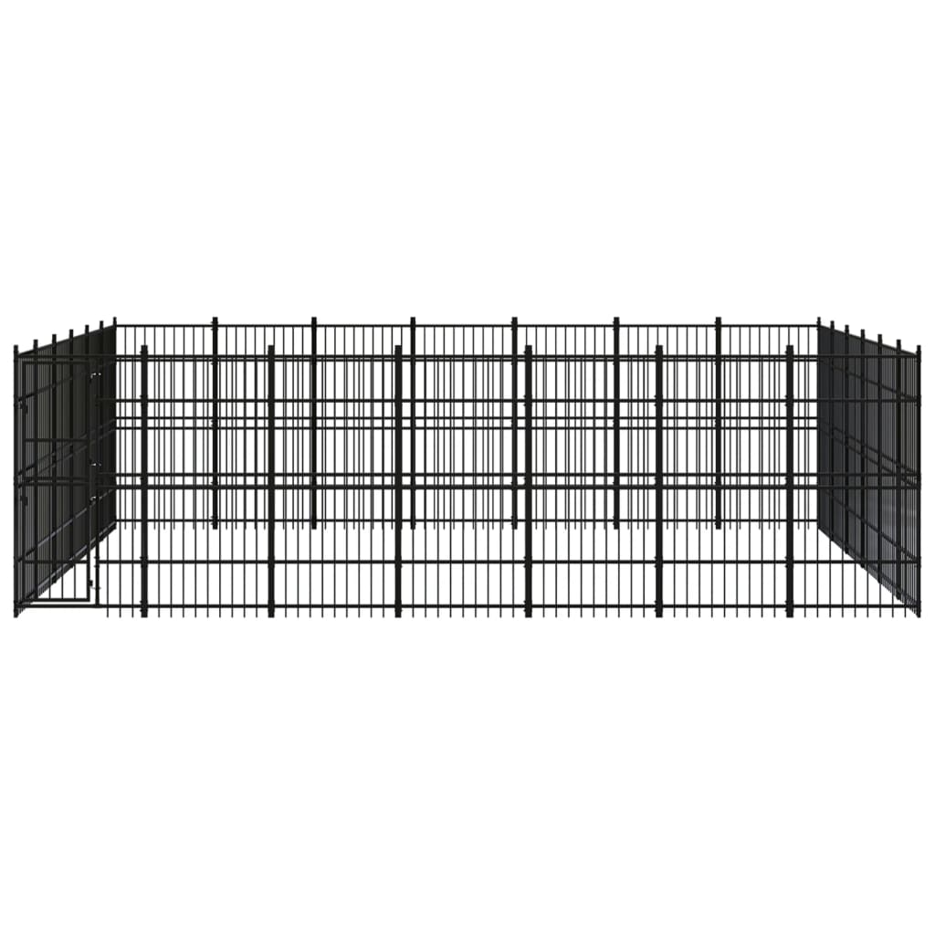 Vidaxl - Chenil D'Extérieur Pour Chiens Acier 38,71 M² - vidaXL - Imagen 1