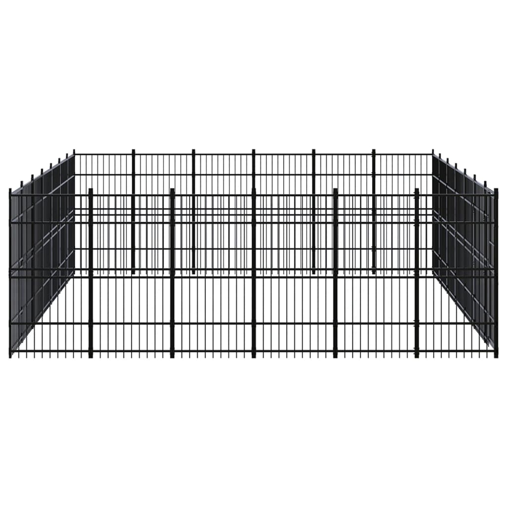 Vidaxl - Chenil D'Extérieur Pour Chiens Acier 38,71 M² - vidaXL - Imagen 3
