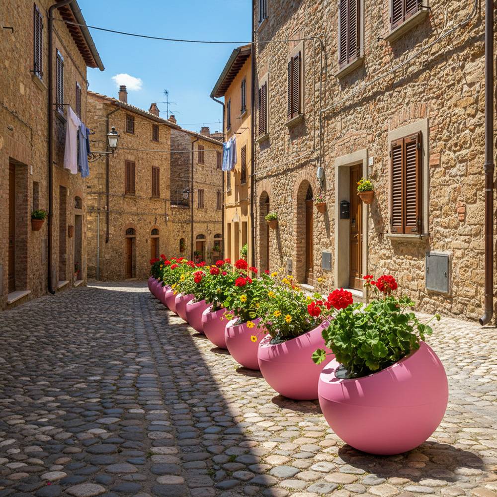 Pot de fleurs dolce vita 300l - plast'up rotomoulage - Image 2