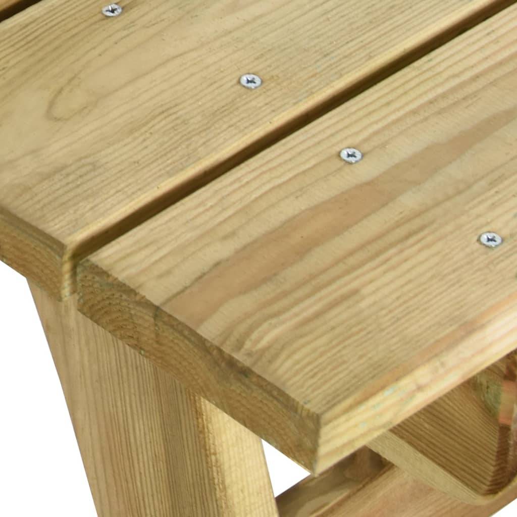 Table de jardin Bois de pin imprégné Vert 220 x 74 x 75 cm - PANGIVO - Image 4