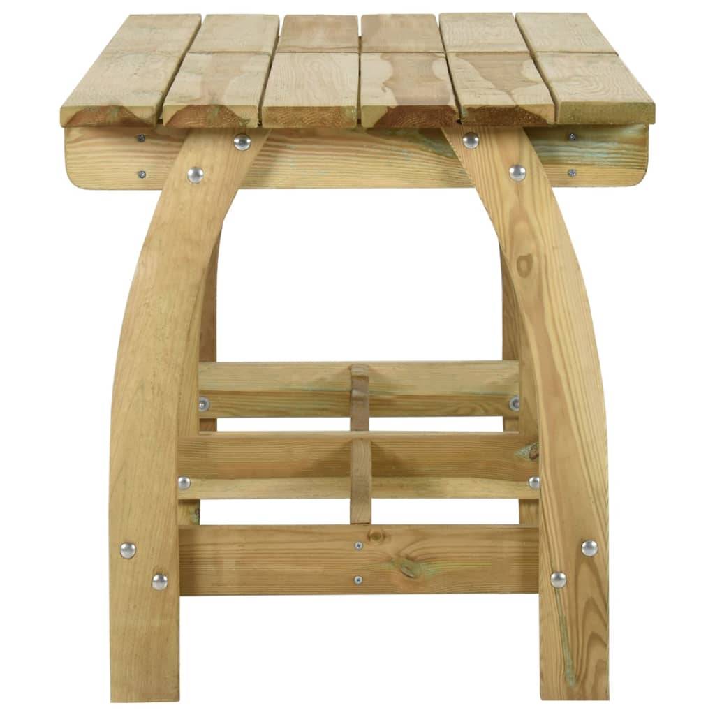 Table de jardin Bois de pin imprégné Vert 220 x 74 x 75 cm - PANGIVO - Image 3