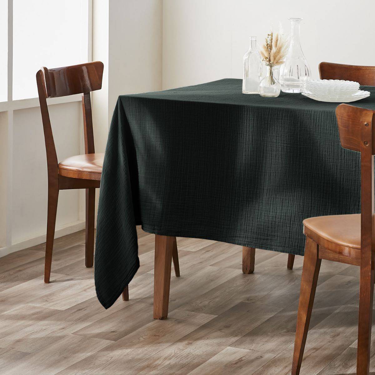 ALTOBUY - Nappe Rectangulaire 150x350cm Gaze de Coton Sapin - OUREA - Image 3