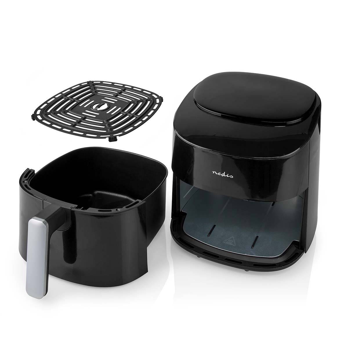 Friteuse à air chaud Air fryer Numérique 4,5L sans huile 1800W NEDIS - Imagen 5