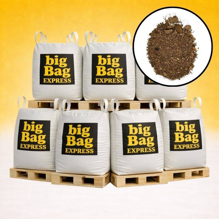 PACK  7 X BIG BAG de 1m³ (+/- 9,8T) Terre Criblée Amendée Compostée à 5% - Livraison PREMIUM - Image 1