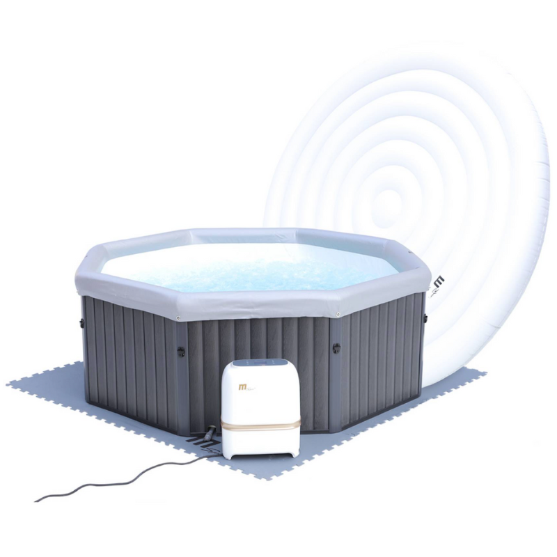 Spa semi rigide 6 places TUSCANY mSpa – spa extérieur – bulles massantes – installation facile – 160x160 cm - Image 5