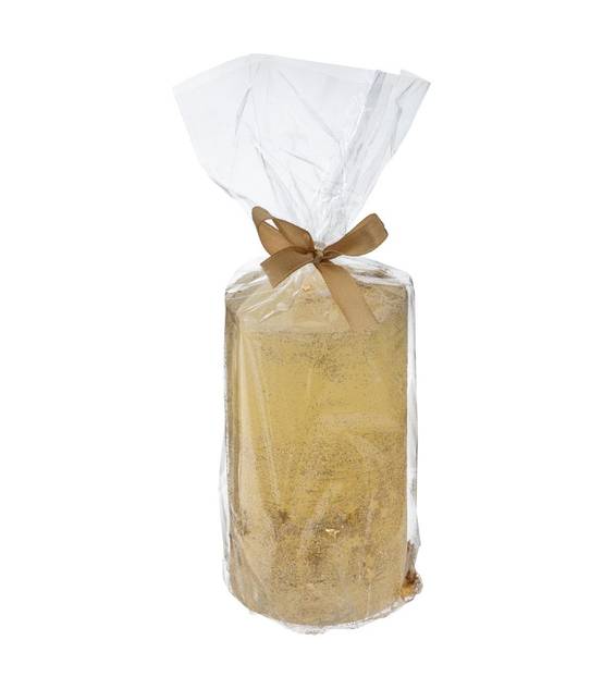Bougie Or pailleté et étoilée H 12 cm 340 G - Image 2
