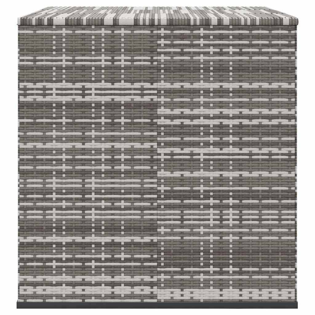 Coffre Rangement Grande Capacité en Résine Tressée Gris pour Jardin 145x100x103 cm – ComfortXL Outdoor Living - Image 5