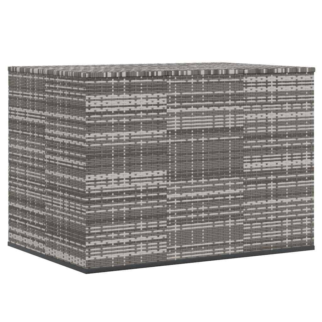 Coffre Rangement Grande Capacité en Résine Tressée Gris pour Jardin 145x100x103 cm – ComfortXL Outdoor Living - Image 2